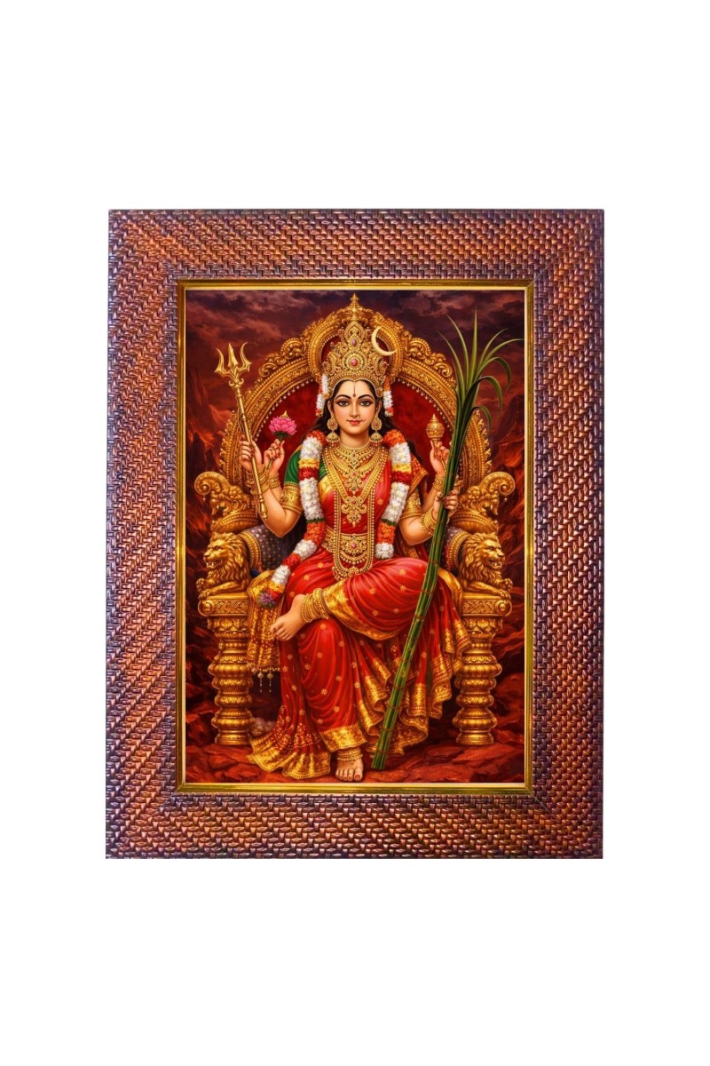 Mata Amritanandamayi Photo Frame Religious Wall & Table Decor Frame | Mata Amritanandamayi Spiritual Photo Frame For Home, Temple & Office | Decorative Hindu God & Goddess Frame (Pack O