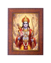 Lord Krishna Photo Frame 19X23 Inch Religious Wall & Table Decor Frame | Lord Krishna Spiritual Photo Frame For Home, Temple & Office | Decorative Hindu God & Goddess Frame (Pack Of 1) (F18108)
