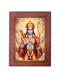 Lord Krishna Photo Frame Religious Wall & Table Decor Frame | Lord Krishna Spiritual Photo Frame For Home, Temple & Office | Decorative Hindu God & Goddess Frame (Pack Of 1) (F18108)