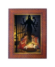 Lord Ram Maa Sita Photo Frame Religious Wall & Table Decor Frame | Lord Ram Maa Sita Spiritual Photo Frame For Home, Temple & Office | Decorative Hindu God & Goddess Frame (Pack Of 1) (