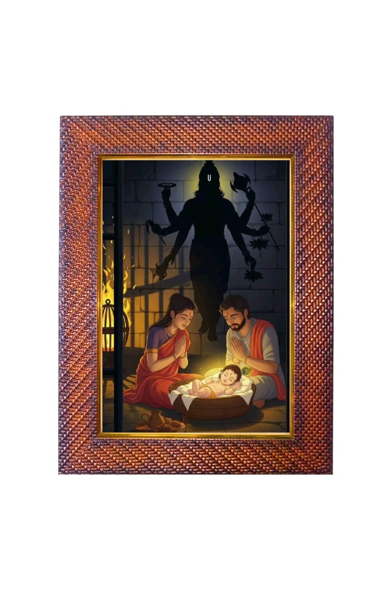 Lord Ram Mata Sita Photo Frame 17X21 Inch Religious Wall & Table Decor Frame | Lord Ram Mata Sita Spiritual Photo Frame For Home, Temple & Office (F18163X17X21)