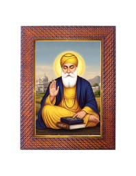 Guru Gobind Singh Ji Photo Frame 17X21 Inch Religious Wall & Table Decor Frame | Guru Gobind Singh Ji Spiritual Photo Frame For Home, Temple & Office (F18244X17X21)