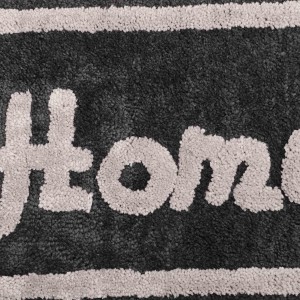Home Beautiful Anti-Skid Polyester Bath Mat, Set of 2