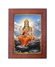 Mata Skandmata Photo Frame 21X25 Inch Religious Wall & Table Decor Frame | Mata Skandmata Spiritual Photo Frame For Home, Temple & Office (F18388X21X25)