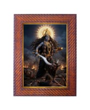 Mata Saraswati Photo Frame 21X25 Inch Religious Wall & Table Decor Frame | Mata Saraswati Spiritual Photo Frame For Home, Temple & Office (F18132X21X25)
