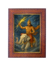 Lord Ayyapan Photo Frame 13X17 Inch Religious Wall & Table Decor Frame | Lord Ayyapan Spiritual Photo Frame For Home, Temple & Office | Decorative Hindu God & Goddess Frame (Pack Of 1) (F18208)
