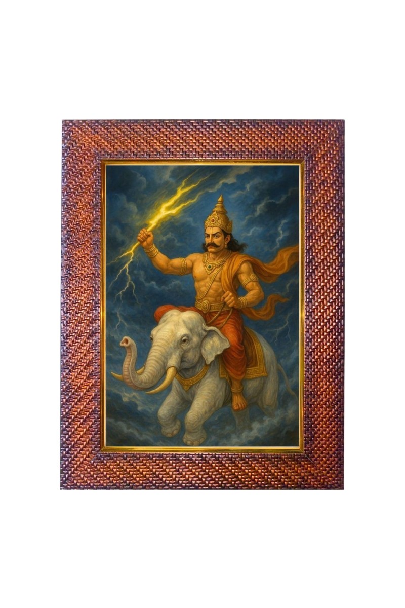 Lord Ayyapan Photo Frame Religious Wall & Table Decor Frame | Lord Ayyapan Spiritual Photo Frame For Home, Temple & Office | Decorative Hindu God & Goddess Frame (Pack Of 1) (F18208)