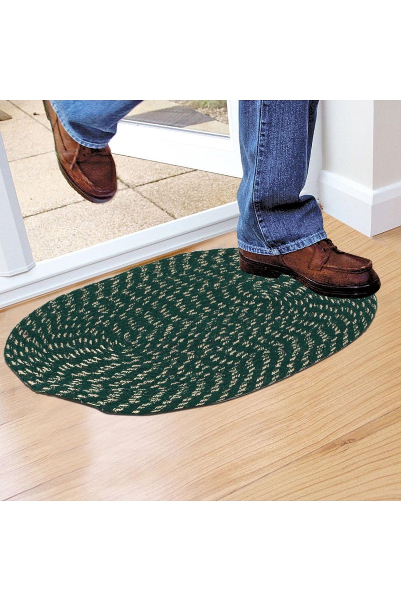 Home Beautiful Green Cotton Door Mat