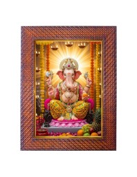 Lord Krishna Photo Frame 13X17 Inch Religious Wall & Table Decor Frame | Lord Krishna Spiritual Photo Frame For Home, Temple & Office | Decorative Hindu God & Goddess Frame (Pack Of 1) (F18109)