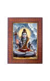 Lord Shiva Photo Frame Religious Wall & Table Decor Frame | Lord Shiva Spiritual Photo Frame For Home, Temple & Office | Decorative Hindu God & Goddess Frame (Pack Of 1) (F18071)