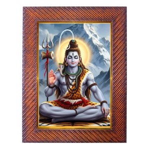 Lord Shiva Photo Frame 21X25 Inch Religious Wall & Table Decor Frame | Lord Shiva Spiritual Photo Frame For Home, Temple & Office | Decorative Hindu God & Goddess Frame (Pack Of 1) (F18071) Lord Shiva Photo Frame 21X25 Inch Religious Wall & Table Decor Frame | Lord Shiva Spiritual Photo Frame For Home, Temple & Office | Decorative Hindu God & Goddess Frame (Pack Of 1) (F18071)