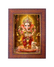 Lord Hanuman Photo Frame Religious Wall & Table Decor Frame | Lord Hanuman Spiritual Photo Frame For Home, Temple & Office | Decorative Hindu God & Goddess Frame (Pack Of 1) (F18087)