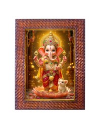 Lord Hanuman Photo Frame 15X19 Inch Religious Wall & Table Decor Frame | Lord Hanuman Spiritual Photo Frame For Home, Temple & Office | Decorative Hindu God & Goddess Frame (Pack Of 1) (F18087)