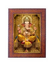 Lord Krishna Photo Frame 19X23 Inch Religious Wall & Table Decor Frame | Lord Krishna Spiritual Photo Frame For Home, Temple & Office | Decorative Hindu God & Goddess Frame (Pack Of 1) (F18103)
