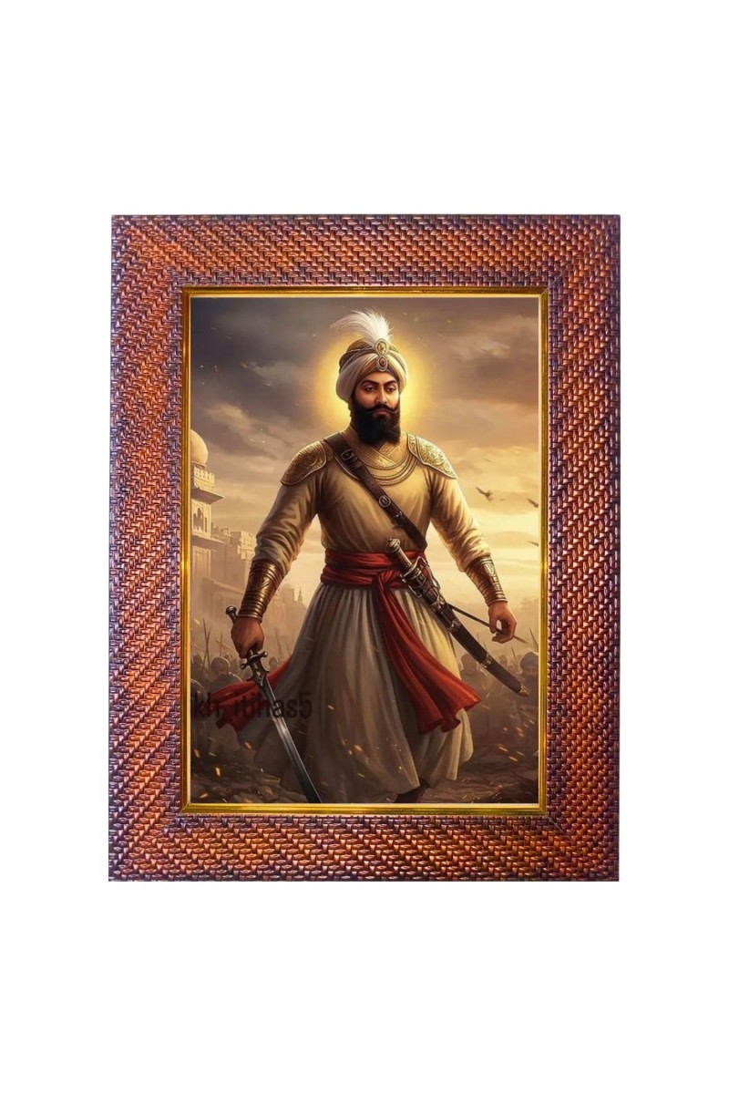 Golden Temple Photo Frame Religious Wall & Table Decor Frame | Golden Temple Spiritual Photo Frame For Home, Temple & Office | Decorative Hindu God & Goddess Frame (Pack Of 1) (F18255)