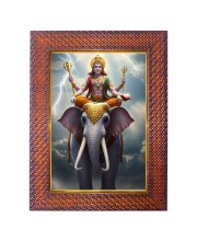 Lord Subrahmanya Photo Frame 13X17 Inch Religious Wall & Table Decor Frame | Lord Subrahmanya Spiritual Photo Frame For Home, Temple & Office | Decorative Hindu God & Goddess Frame (Pack Of 1) (F1