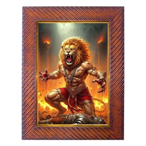 Gautama Budhha Photo Frame 21X25 Inch Religious Wall & Table Decor Frame | Gautama Budhha Spiritual Photo Frame For Home, Temple & Office (F18190X21X25)