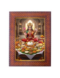 Lord Ganesha Photo Frame Religious Wall & Table Decor Frame | Lord Ganesha Spiritual Photo Frame For Home, Temple & Office | Decorative Hindu God & Goddess Frame (Pack Of 1) (F18134)