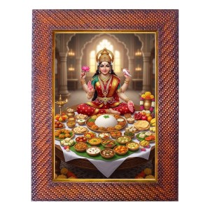 Lord Ganesha Photo Frame 15X19 Inch Religious Wall & Table Decor Frame | Lord Ganesha Spiritual Photo Frame For Home, Temple & Office | Decorative Hindu God & Goddess Frame (Pack Of 1) (F18134)