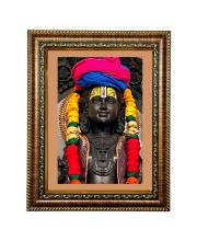 Hi Tech Sales Ayodhya Mandir Ram Lalla Photo frame for Office, Wall/Table, Study room & living room, gifts | PVC Frame & Front Face - Glass