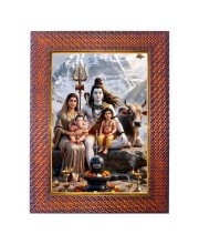 Lord Shiva Photo Frame 19X23 Inch Religious Wall & Table Decor Frame | Lord Shiva Spiritual Photo Frame For Home, Temple & Office | Decorative Hindu God & Goddess Frame (Pack Of 1) (F18154)