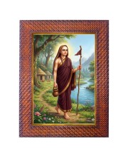 Gaur Gopal Das Photo Frame 13X17 Inch Religious Wall & Table Decor Frame | Gaur Gopal Das Spiritual Photo Frame For Home, Temple & Office | Decorative Hindu God & Goddess Frame (Pack Of 1) (F18333