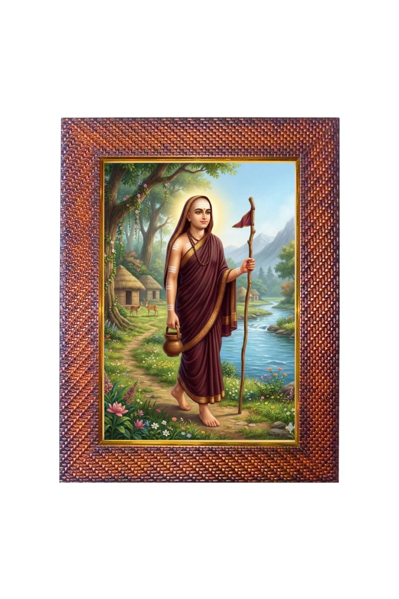 Gaur Gopal Das Photo Frame 13X17 Inch Religious Wall & Table Decor Frame | Gaur Gopal Das Spiritual Photo Frame For Home, Temple & Office | Decorative Hindu God & Goddess Frame (Pack Of 1) (F18333