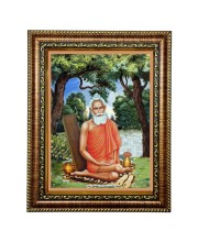 Hi Tech Sales Loknath Baba Photo Frame for Office, Wall/Table, Study room & living room, gifts | PVC Frame & Front Face - Glass (10 x 12)