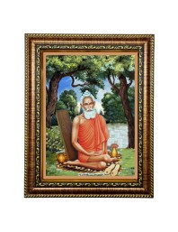 Hi Tech Sales Loknath Baba Photo Frame for Office, Wall/Table, Study room & living room, gifts | PVC Frame & Front Face - Glass (10 x 12)