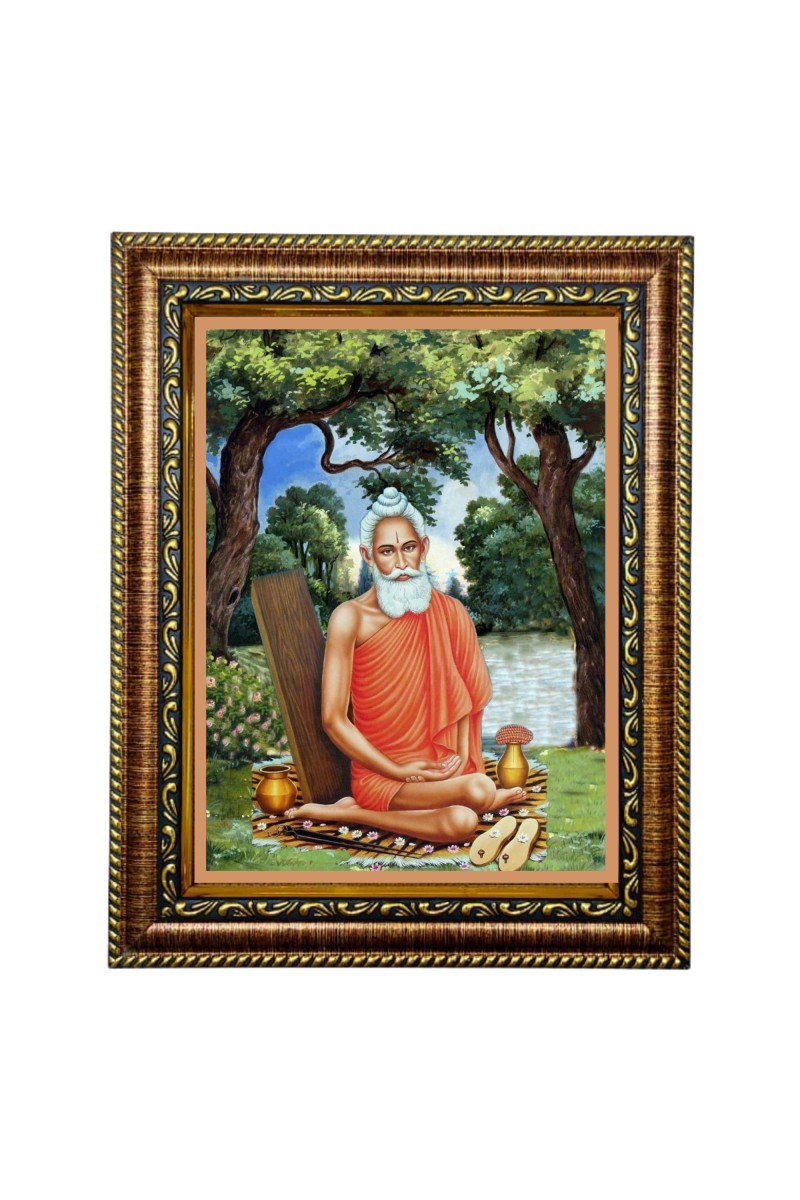 Hi Tech Sales Loknath Baba Photo Frame for Office, Wall/Table, Study room & living room, gifts | PVC Frame & Front Face - Glass (8 x 10)