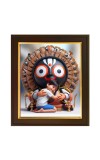 HItech Sales | Bhagwan Jagannath | Religious Photo With Frame & Acrylic Sheet Glass For Wall Hanging/Gift/Temple/Puja Room/Home Decor & Worship - size 10x12 inch