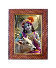 Lord Shani Dev Photo Frame 13X17 Inch Religious Wall & Table Decor Frame | Lord Shani Dev Spiritual Photo Frame For Home, Temple & Office | Decorative Hindu God & Goddess Frame (Pack Of 1) (F18111