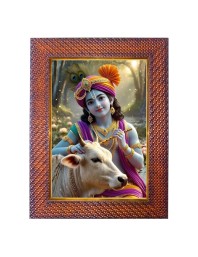 Lord Shani Dev Photo Frame Religious Wall & Table Decor Frame | Lord Shani Dev Spiritual Photo Frame For Home, Temple & Office | Decorative Hindu God & Goddess Frame (Pack Of 1) (F18111