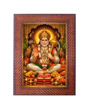 Lord Hanuman Photo Frame 15X19 Inch Religious Wall & Table Decor Frame | Lord Hanuman Spiritual Photo Frame For Home, Temple & Office | Decorative Hindu God & Goddess Frame (Pack Of 1) (F18225)