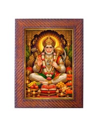 Lord Hanuman Photo Frame 15X19 Inch Religious Wall & Table Decor Frame | Lord Hanuman Spiritual Photo Frame For Home, Temple & Office | Decorative Hindu God & Goddess Frame (Pack Of 1) (F18225)