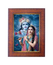 Lord Ganesha Photo Frame 13X17 Inch Religious Wall & Table Decor Frame | Lord Ganesha Spiritual Photo Frame For Home, Temple & Office | Decorative Hindu God & Goddess Frame (Pack Of 1) (F18102)