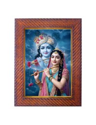 Lord Ganesha Photo Frame 21X25 Inch Religious Wall & Table Decor Frame | Lord Ganesha Spiritual Photo Frame For Home, Temple & Office | Decorative Hindu God & Goddess Frame (Pack Of 1) (F18102)