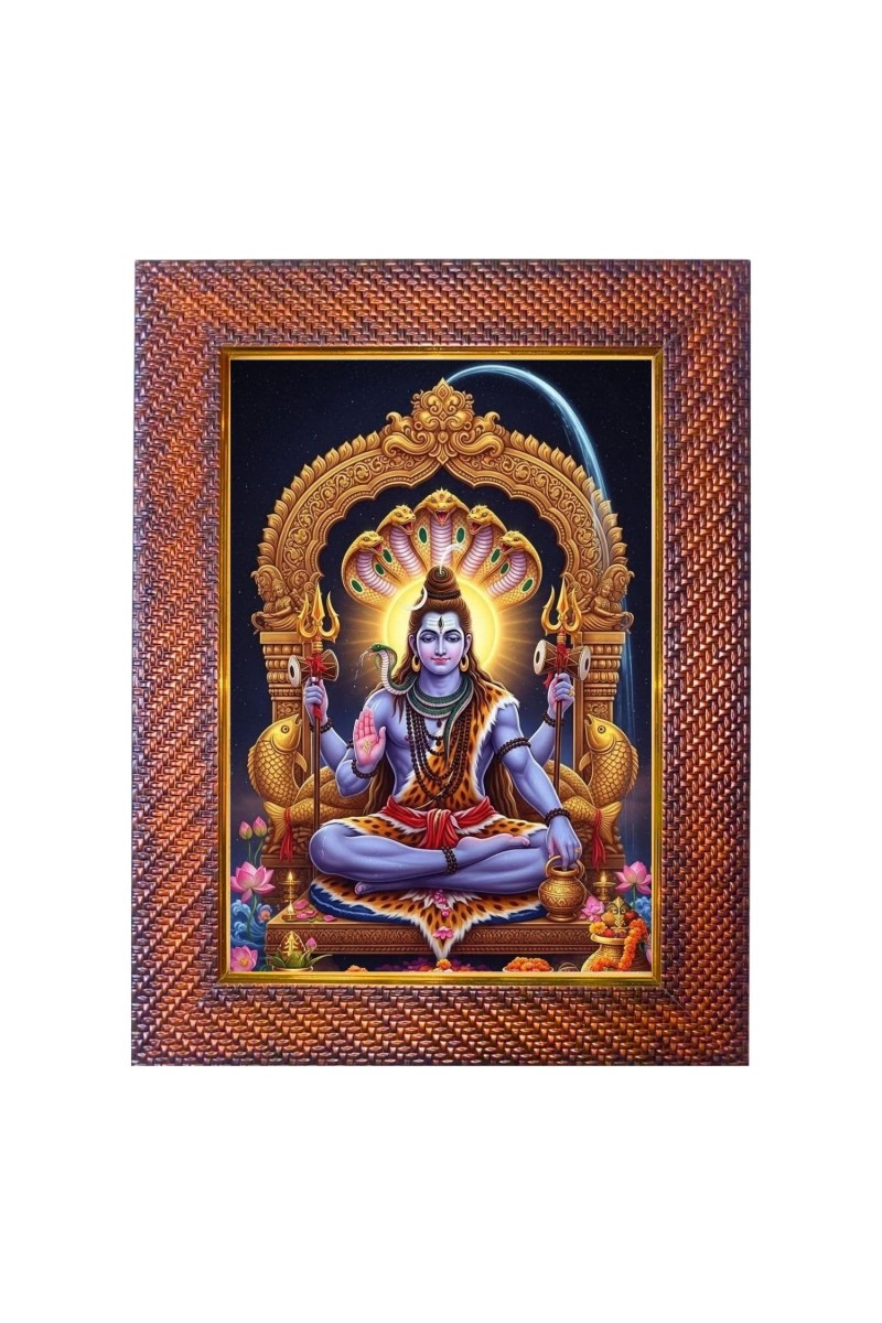 Lord Bharat Photo Frame Religious Wall & Table Decor Frame | Lord Bharat Spiritual Photo Frame For Home, Temple & Office | Decorative Hindu God & Goddess Frame (Pack Of 1) (F18358)
