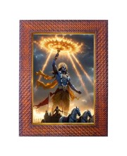 Lord Vishnu Kurma Avatar Photo Frame 13X17 Inch Religious Wall & Table Decor Frame | Lord Vishnu Kurma Avatar Spiritual Photo Frame For Home, Temple & Office (F18180X13X17)