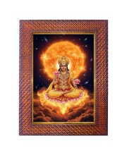Lord Vishnu Photo Frame 19X23 Inch Religious Wall & Table Decor Frame | Lord Vishnu Spiritual Photo Frame For Home, Temple & Office | Decorative Hindu God & Goddess Frame (Pack Of 1) (F18376)