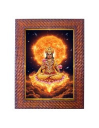 Lord Vishnu Photo Frame 17X21 Inch Religious Wall & Table Decor Frame | Lord Vishnu Spiritual Photo Frame For Home, Temple & Office | Decorative Hindu God & Goddess Frame (Pack Of 1) (F18376)