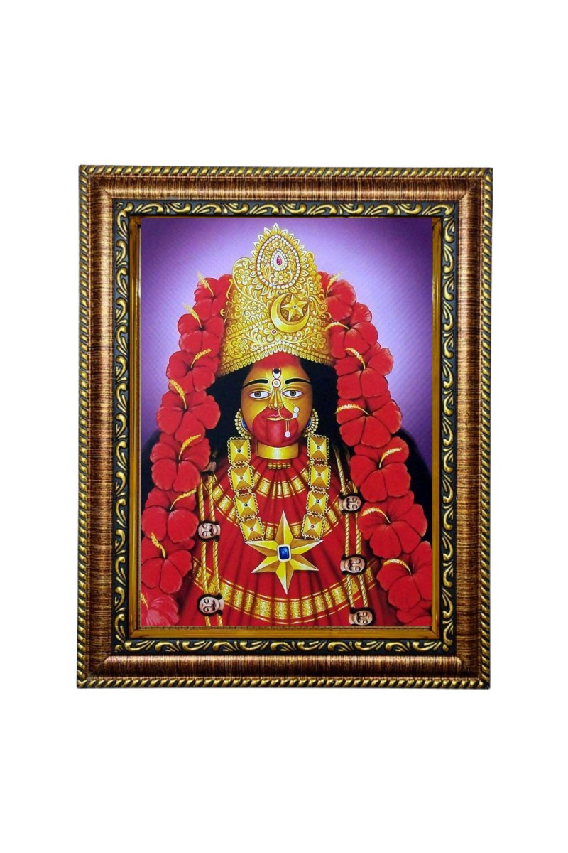 Hitech Sales Tara Maa photo frame/Golden Frame/Front Glass/Size 10 x 8 inch