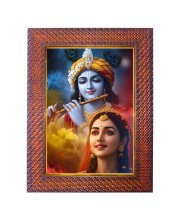 Lord Ganesha Photo Frame 13X17 Inch Religious Wall & Table Decor Frame | Lord Ganesha Spiritual Photo Frame For Home, Temple & Office | Decorative Hindu God & Goddess Frame (Pack Of 1) (F18090)