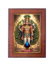Lord Vishnu Varaha Avatar Photo Frame 17X21 Inch Religious Wall & Table Decor Frame | Lord Vishnu Varaha Avatar Spiritual Photo Frame For Home, Temple & Office (F18374X17X21)