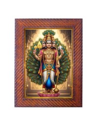 Lord Vishnu Varaha Avatar Photo Frame 19X23 Inch Religious Wall & Table Decor Frame | Lord Vishnu Varaha Avatar Spiritual Photo Frame For Home, Temple & Office (F18374X19X23)