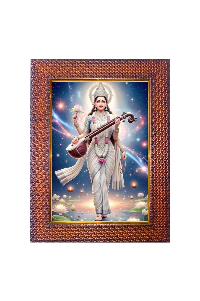 Lord Kartikeya Photo Frame Religious Wall & Table Decor Frame | Lord Kartikeya Spiritual Photo Frame For Home, Temple & Office | Decorative Hindu God & Goddess Frame (Pack Of 1) (F18139