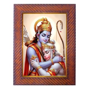 Lord Krishna Photo Frame Religious Wall & Table Decor Frame | Lord Krishna Spiritual Photo Frame For Home, Temple & Office | Decorative Hindu God & Goddess Frame (Pack Of 1) (F18085)