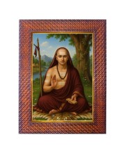 Lord Krishna Photo Frame 19X23 Inch Religious Wall & Table Decor Frame | Lord Krishna Spiritual Photo Frame For Home, Temple & Office | Decorative Hindu God & Goddess Frame (Pack Of 1) (F18332)