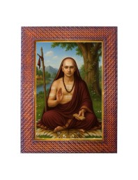 Lord Krishna Photo Frame Religious Wall & Table Decor Frame | Lord Krishna Spiritual Photo Frame For Home, Temple & Office | Decorative Hindu God & Goddess Frame (Pack Of 1) (F18332)