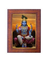 Lord Panchmukhii Hanuman Photo Frame Religious Wall & Table Decor Frame | Lord Panchmukhii Hanuman Spiritual Photo Frame For Home, Temple & Office | Decorative Hindu God & Goddess Frame (